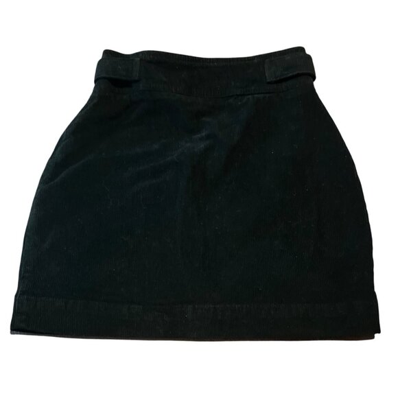 Urban Outfitters Harmony Corduroy Skirt Black X Small Buckles Zipper - Picture 7 of 8